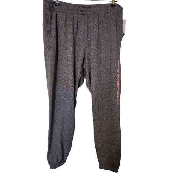 DKNY Sport Womens Logo High Rise Jogger Pants Size 1X - Picture 2 of 10
